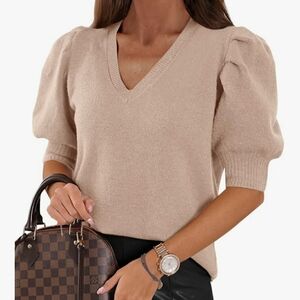 Elegant Beige Women's Sweater